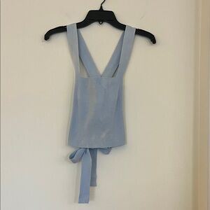 💙✨ Lelis Collection Light Blue Sleeveless Tie-Back Top – Size Small ✨💙